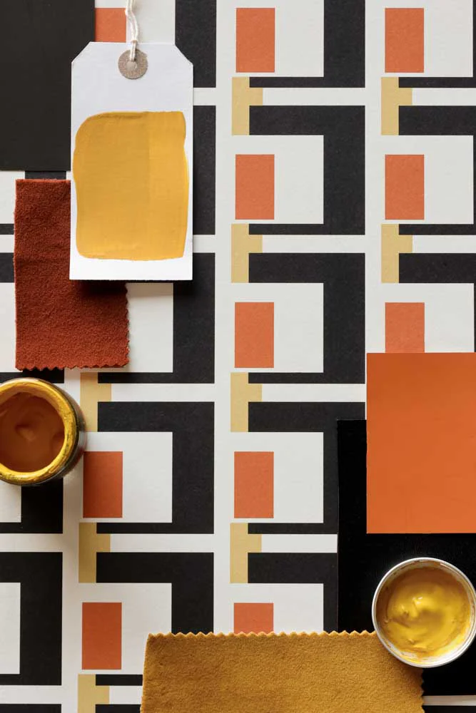 Rockett St George Electric Geometric Rust Wallpaper - Image 6