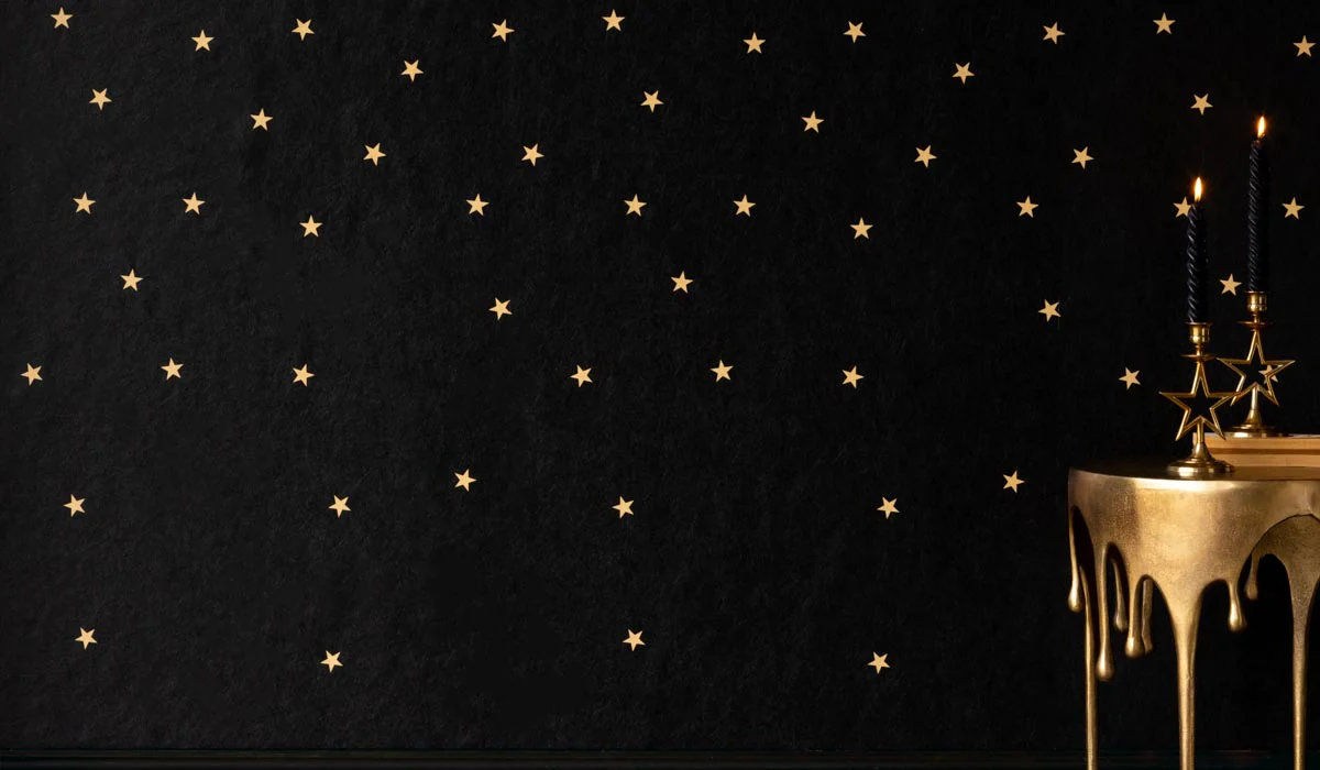 Rockett St George Falling Stars Black Mural - Image 28