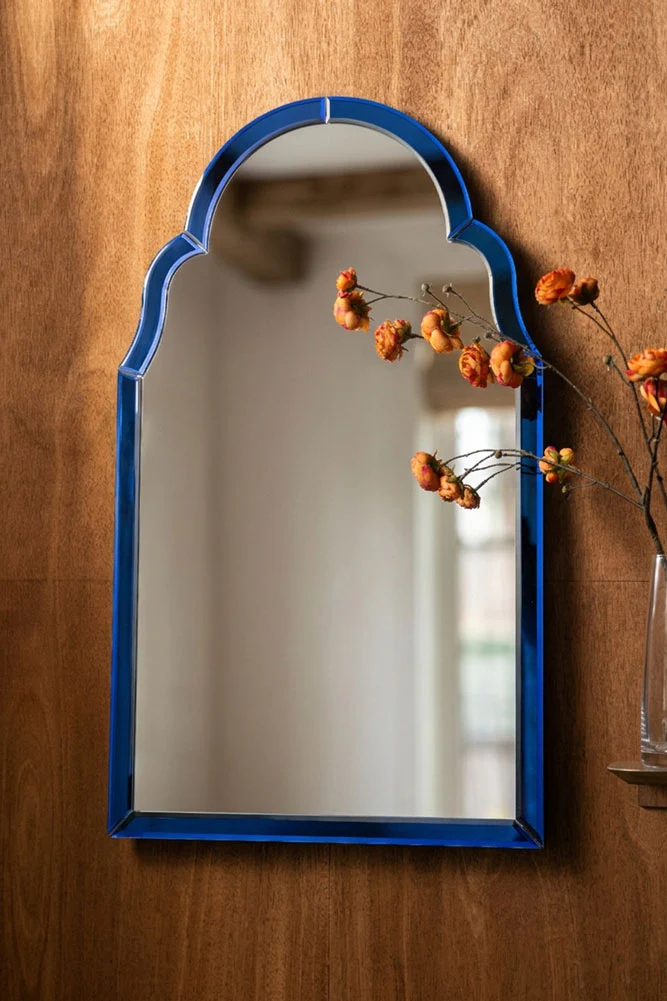 Sapphire Blue Moroccan-Style Wall Mirror - Image 5