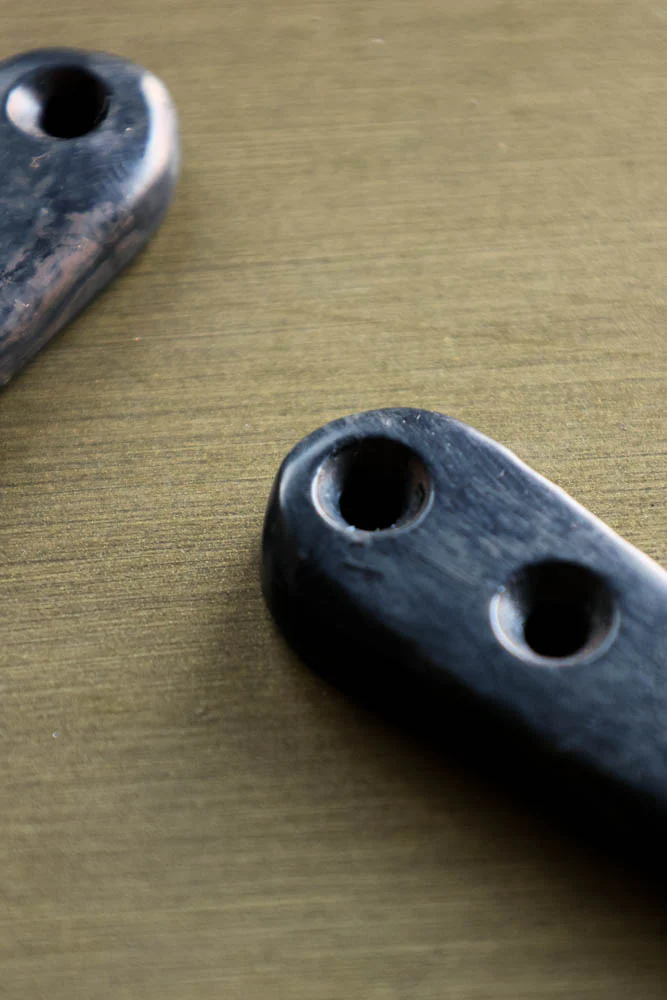 Set of 2 Black Iron Hand Hooks - Image 5