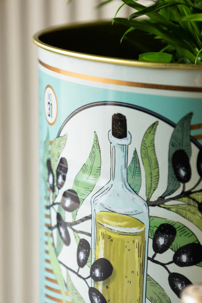 Set Of 2 Olive Oil Storage Tins - Large & Medium - Image 7