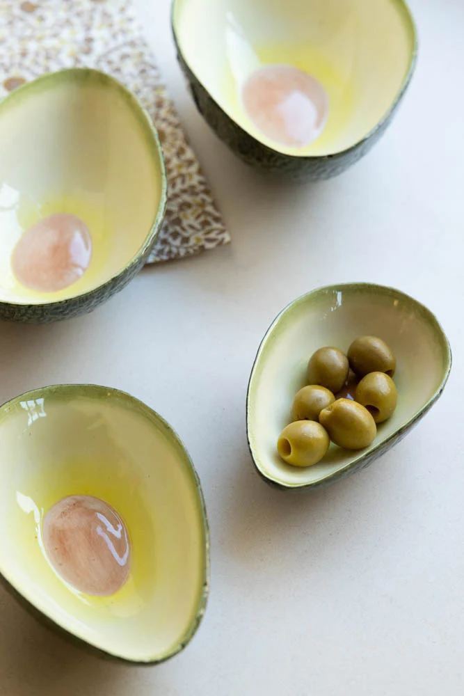 Set Of 4 Avocado Nesting Bowls - Image 4
