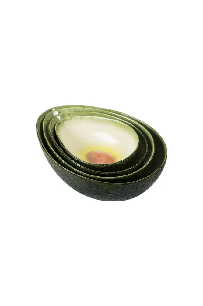 Set Of 4 Avocado Nesting Bowls - Image 7