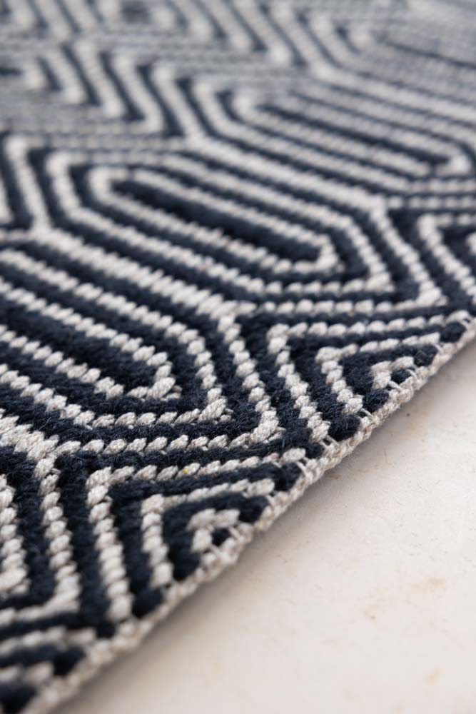 Sloan Monochrome Geometric Rug - 4 Sizes Available - Image 5