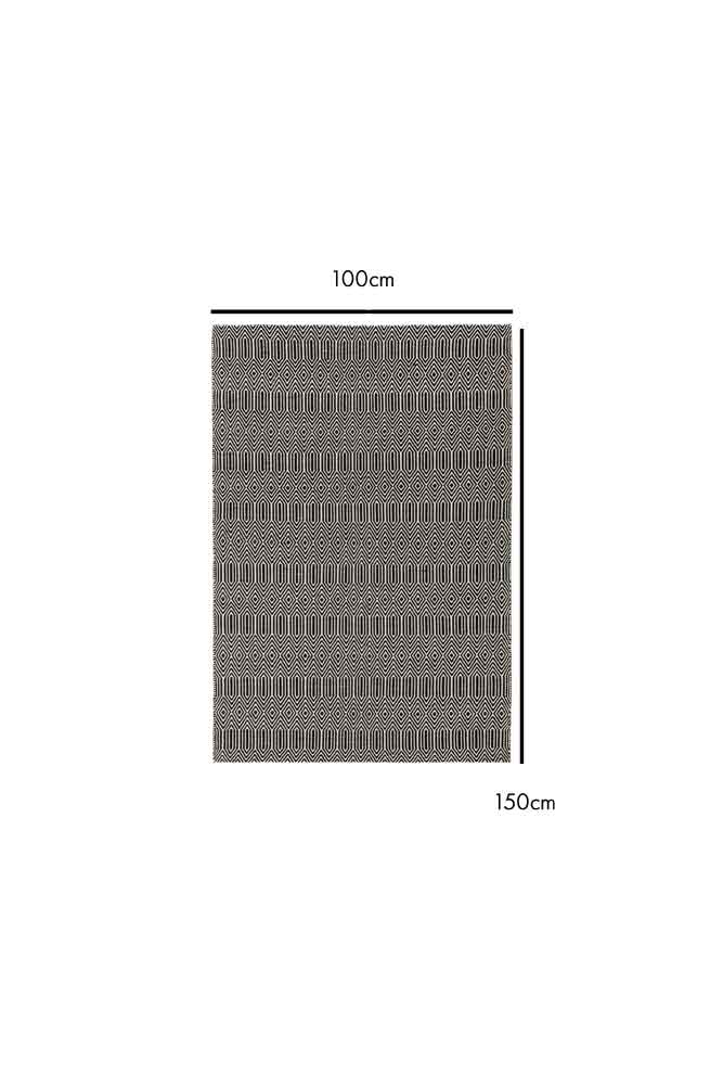 Sloan Monochrome Geometric Rug - 4 Sizes Available - Image 6