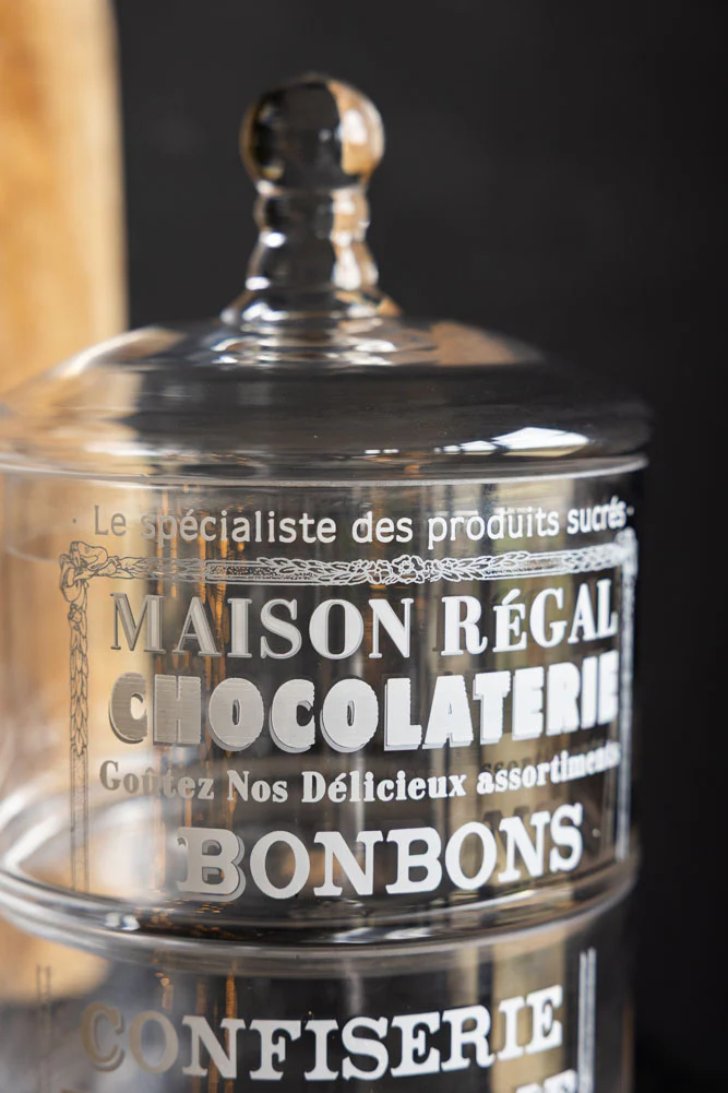 Vintage-Style Glass Storage Jar with Lid - Image 3