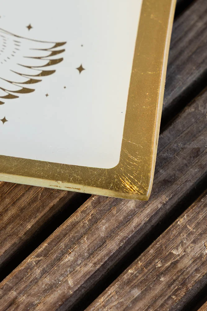 White & Gold Milagro Heart Trinket Tray - Image 3